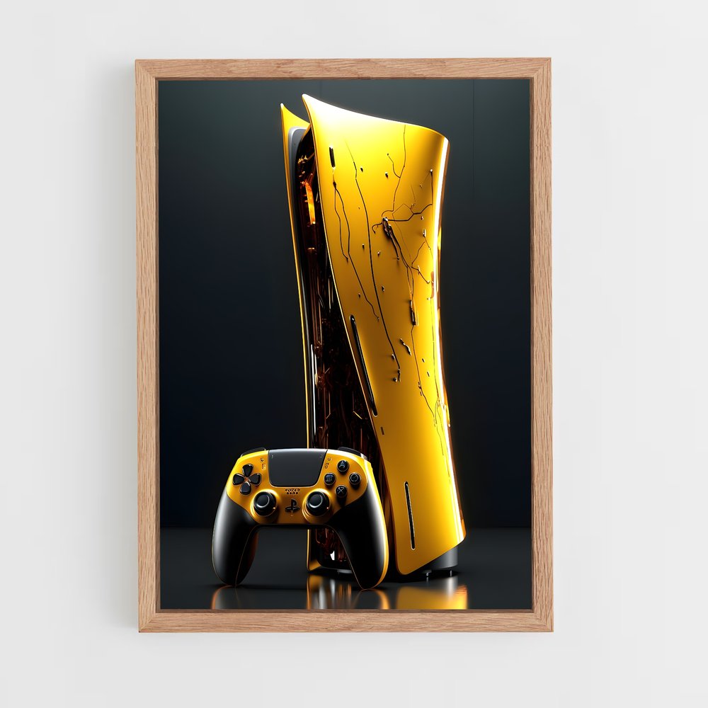 Poster Écran Cassé – affiche Consoles (vue 4)